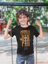 Load image into Gallery viewer, PTR25 - Youth - Premium T-shirt - Pound It 'Til Bedtime - Black